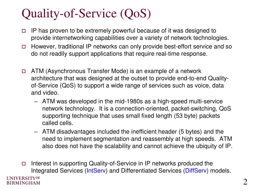 PPT - Computer Networking Quality-of-Service (QoS) PowerPoint ...