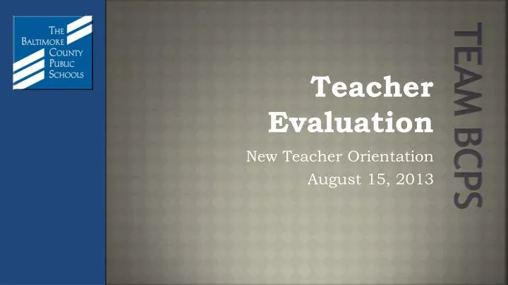 PPT Teacher Evaluation PowerPoint Presentation, free