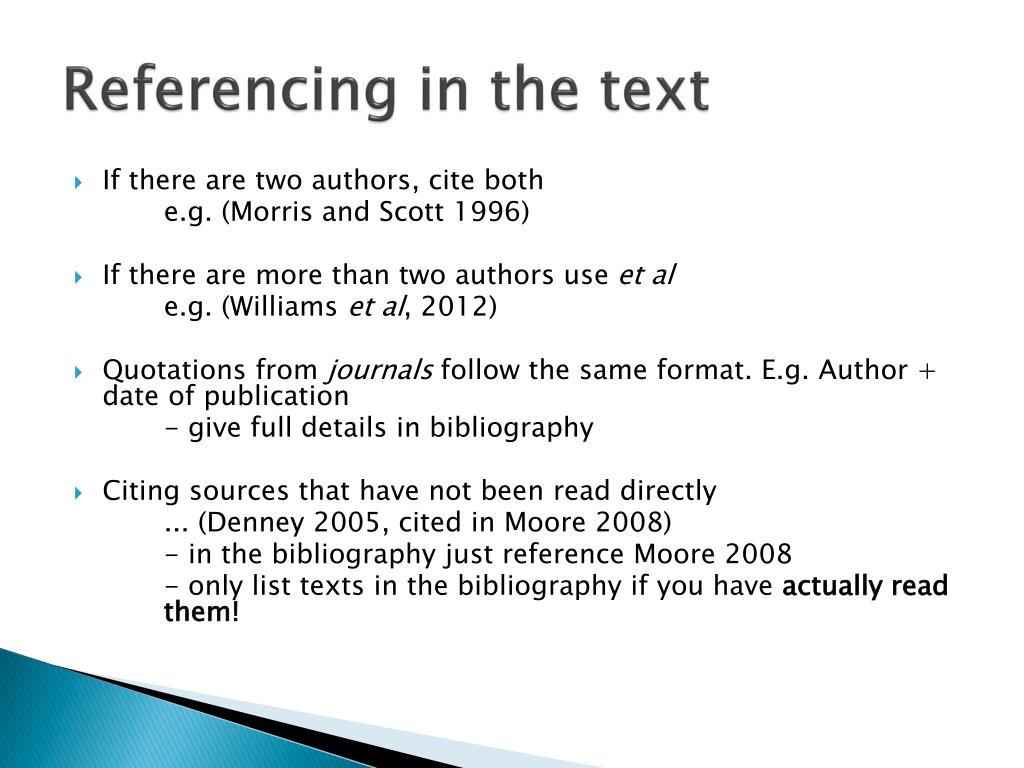 how to reference a book in a powerpoint presentation