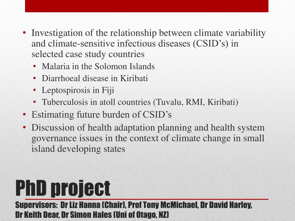 PPT - The health impacts of climate change in the South Pacific ...