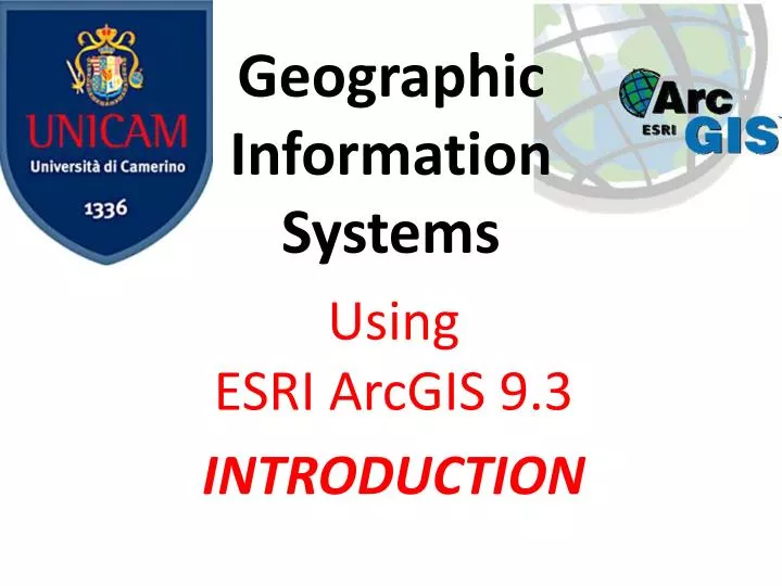 geographic information systems n.