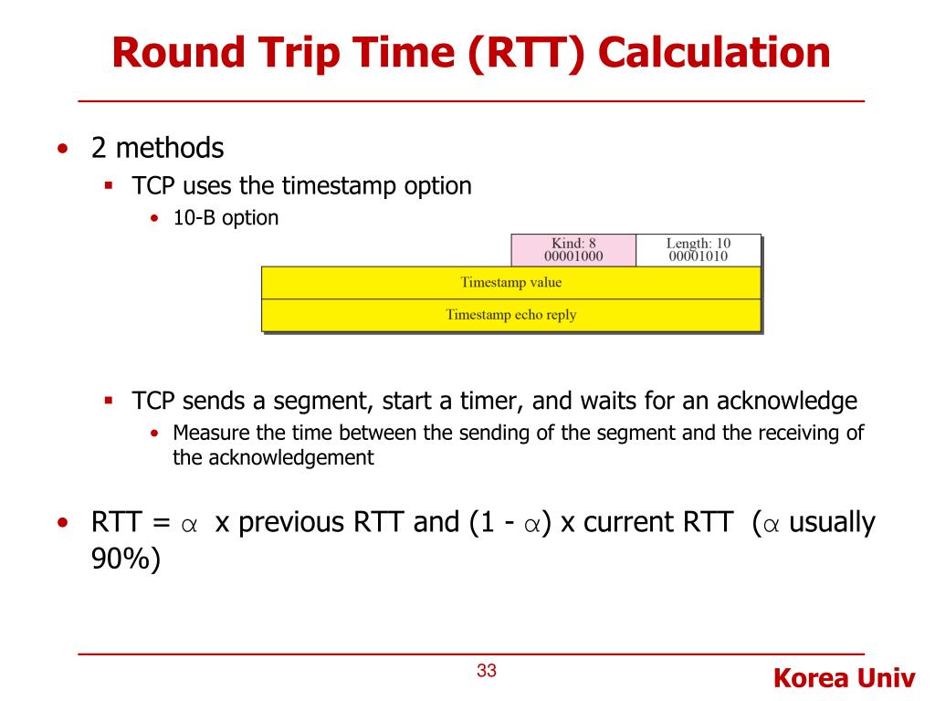 round trip time unit