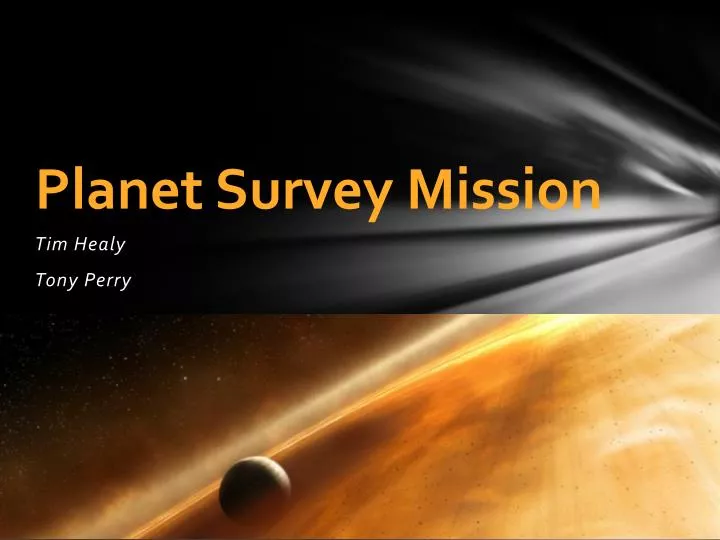 planet survey mission n.