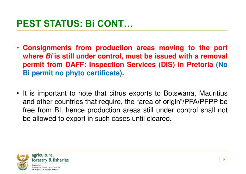 PPT - PPECB CITRUS PRE-SEASON WORKSHOP 2013 PHYTOSANITARY RISK ...