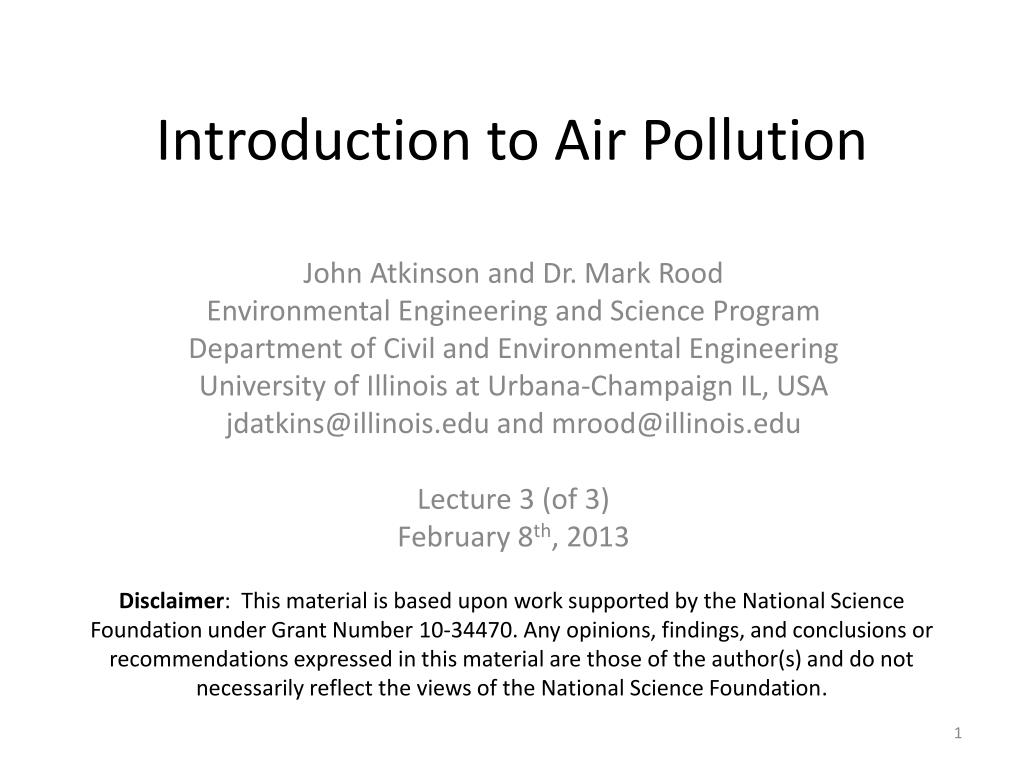 air pollution essay introduction