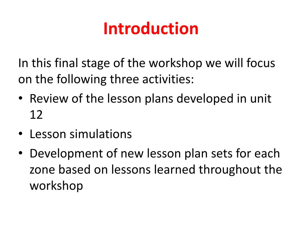 Topic 13. Stages of the Lesson in English. Stages of Lesson Plan. Introductory Lesson. Introduction Lesson Plan.