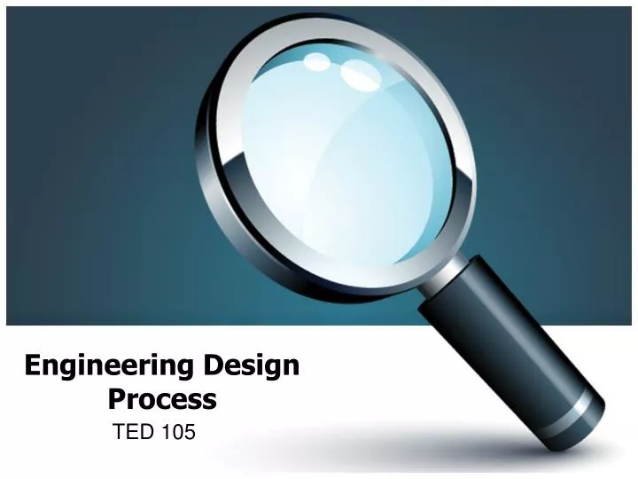 engineering design process n.