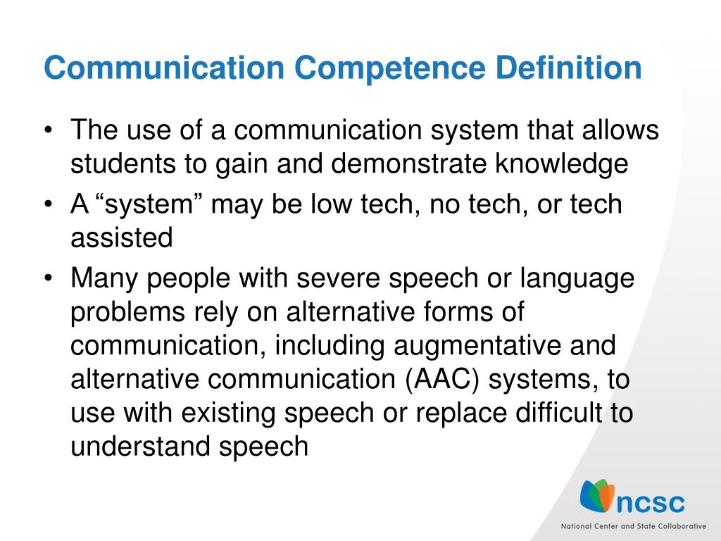 PPT - NCSC Commitment to Student Communicative Competence PowerPoint