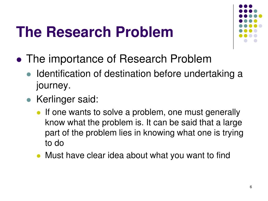 in research problem
