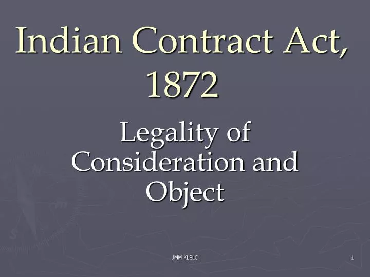 powerpoint presentation on indian contract act 1872