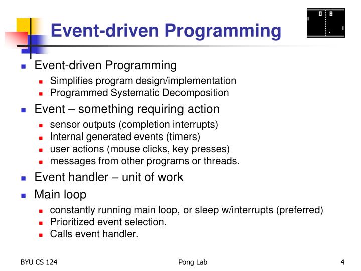 PPT - Lab 10a – Pong PowerPoint Presentation - ID:2395679