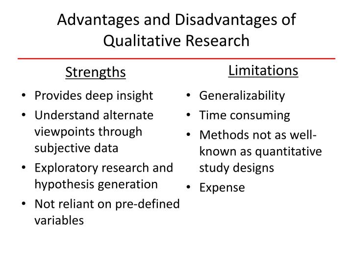 disadvantages of qualitative research pdf