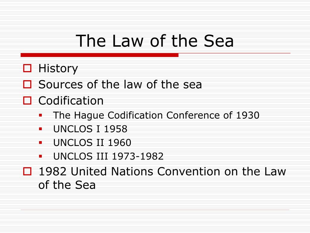 phd law of the sea