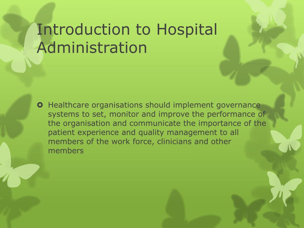 research topics for hospital administration