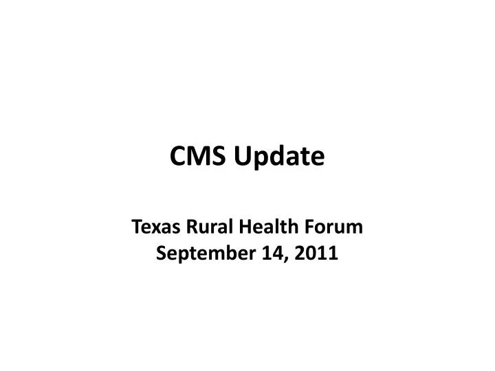cms mus2 oct 2015 update cms mus2 oct 2015 update