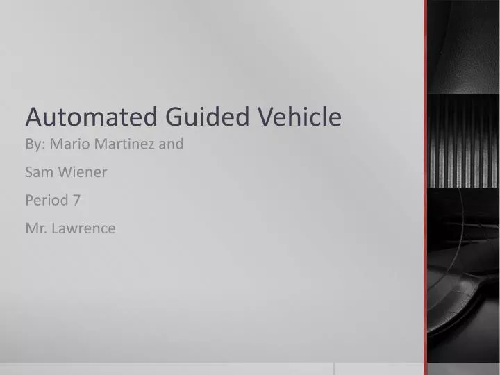 automated guided vehicle ppt