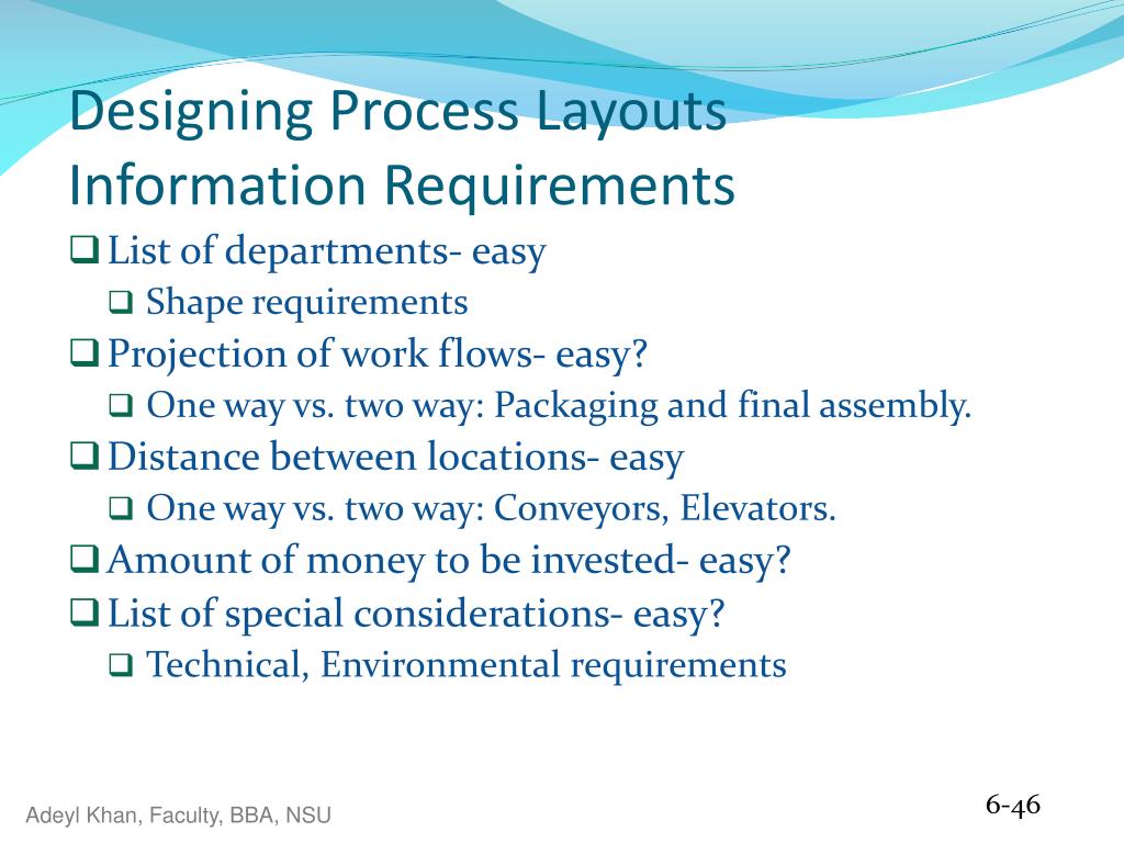 PPT - Chapter 6 Process Selection and Facility Layout PowerPoint ...