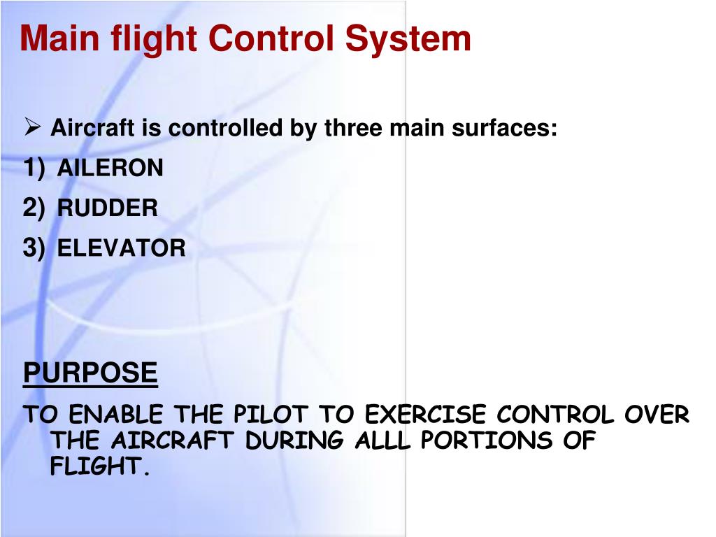 flight control system of aircraft flight control system of aircraft