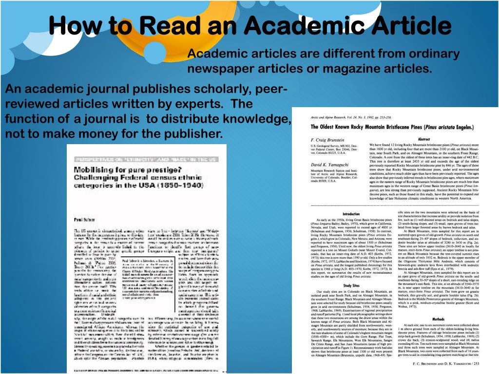 how to read academic articles for free