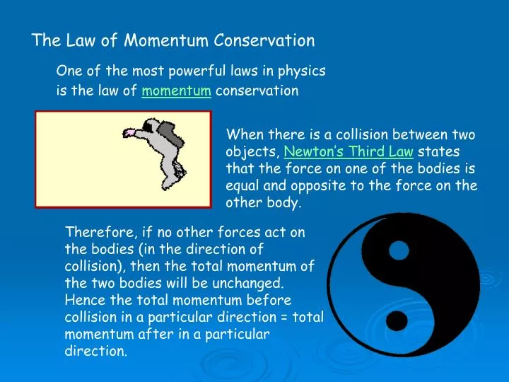 an analysis of the law of conservation of momentum in physics an analysis of the law of conservation of momentum in physics