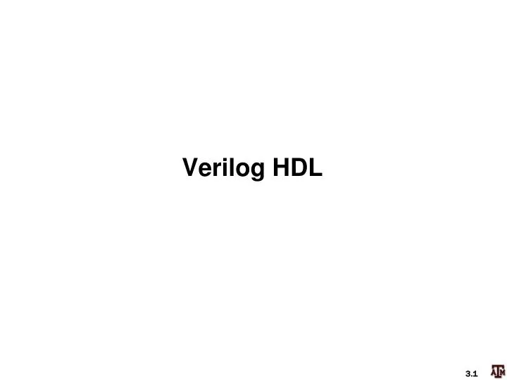 PPT - Verilog HDL PowerPoint Presentation, free download - ID:2400188