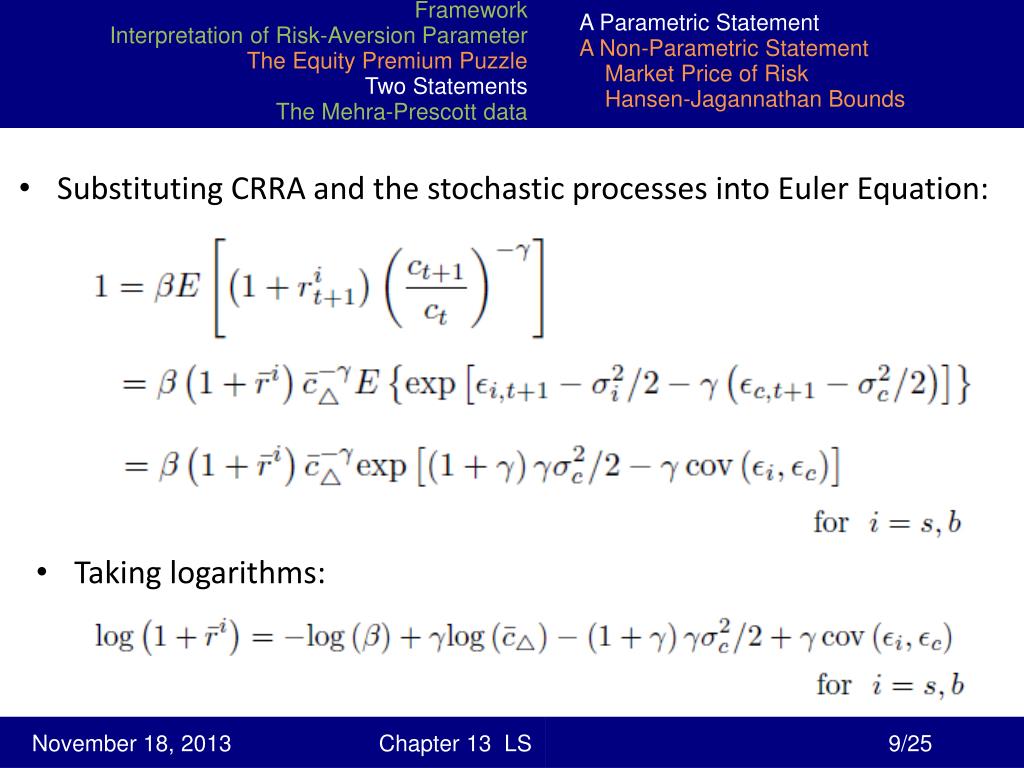 PPT - The Equity Premium Puzzle PowerPoint Presentation ...