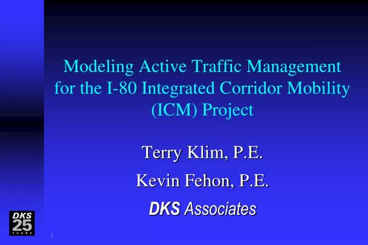 modeling active traffic management for the i 80 integrated corridor mobility icm project n.