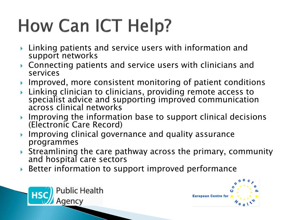 Ict Help In PPT - Eddie Ritson Director European Centre for Connected Health ...