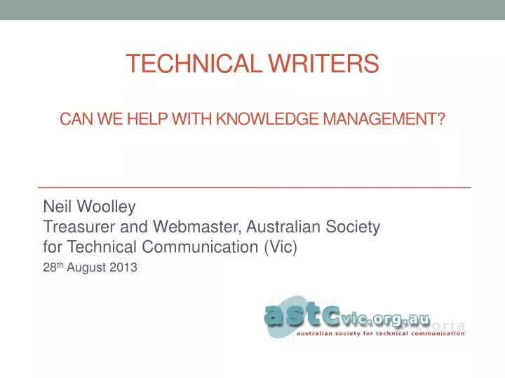 technical writers can we help with knowledge management n.