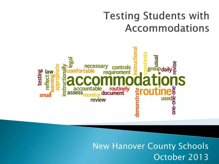 testing accommodations testing accommodations