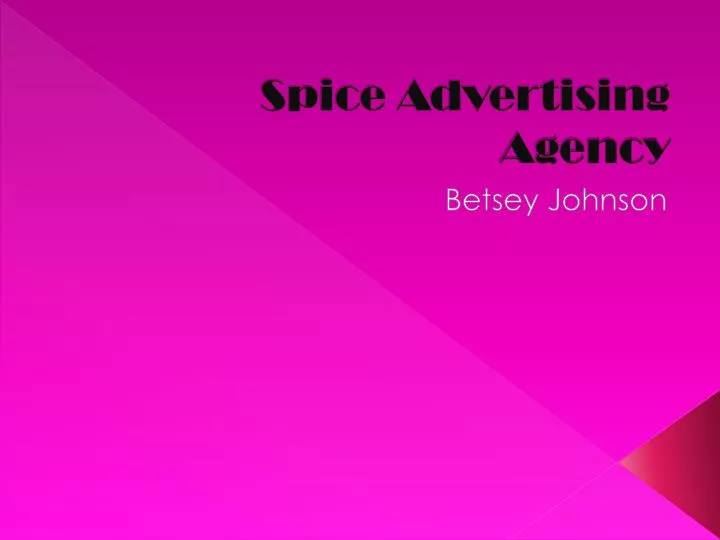 spice advertising agency n.