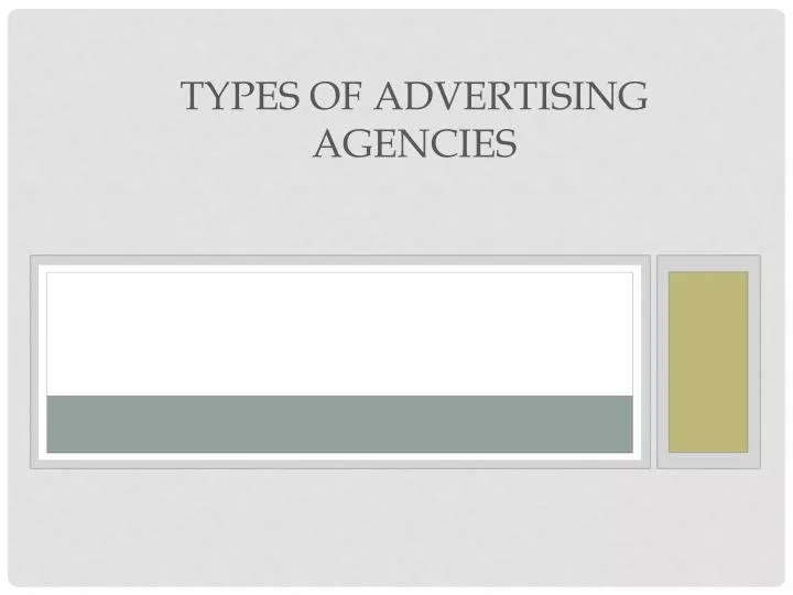 types of advertising agencies n.