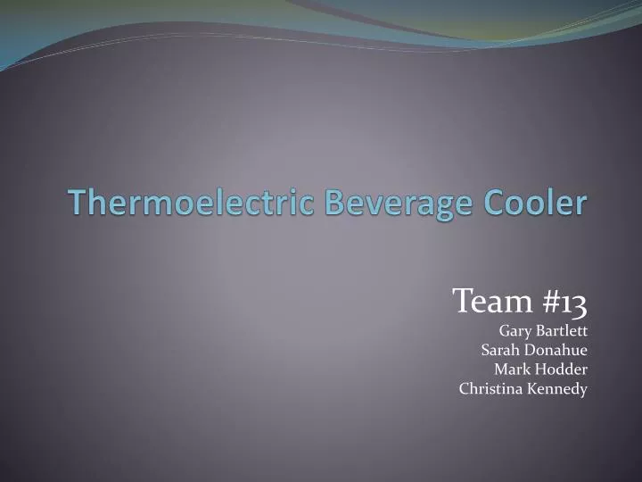 thermoelectric beverage cooler n.