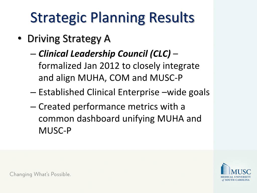 strategic planning analyst musc