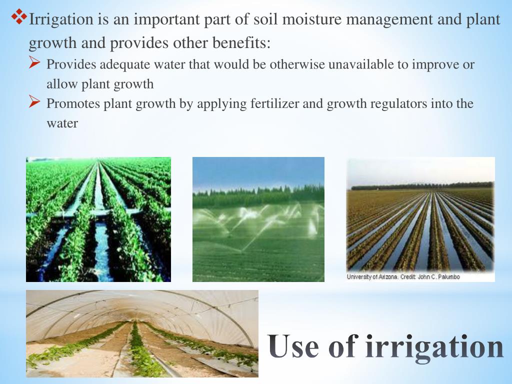 presentation on topic irrigation