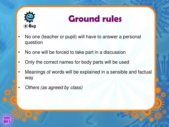 presentation ground rules