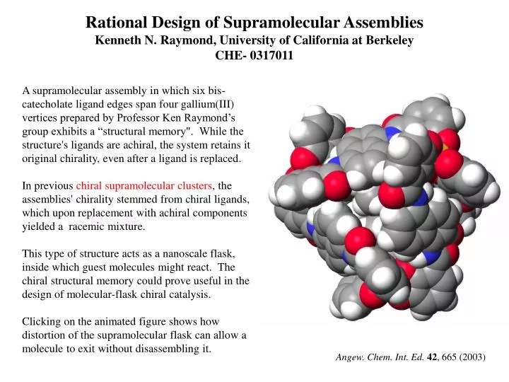 PPT Angew Chem Int Ed 42 665 (2003) PowerPoint Presentation PPT Angew Chem Int Ed 42 665 (2003) PowerPoint Presentation