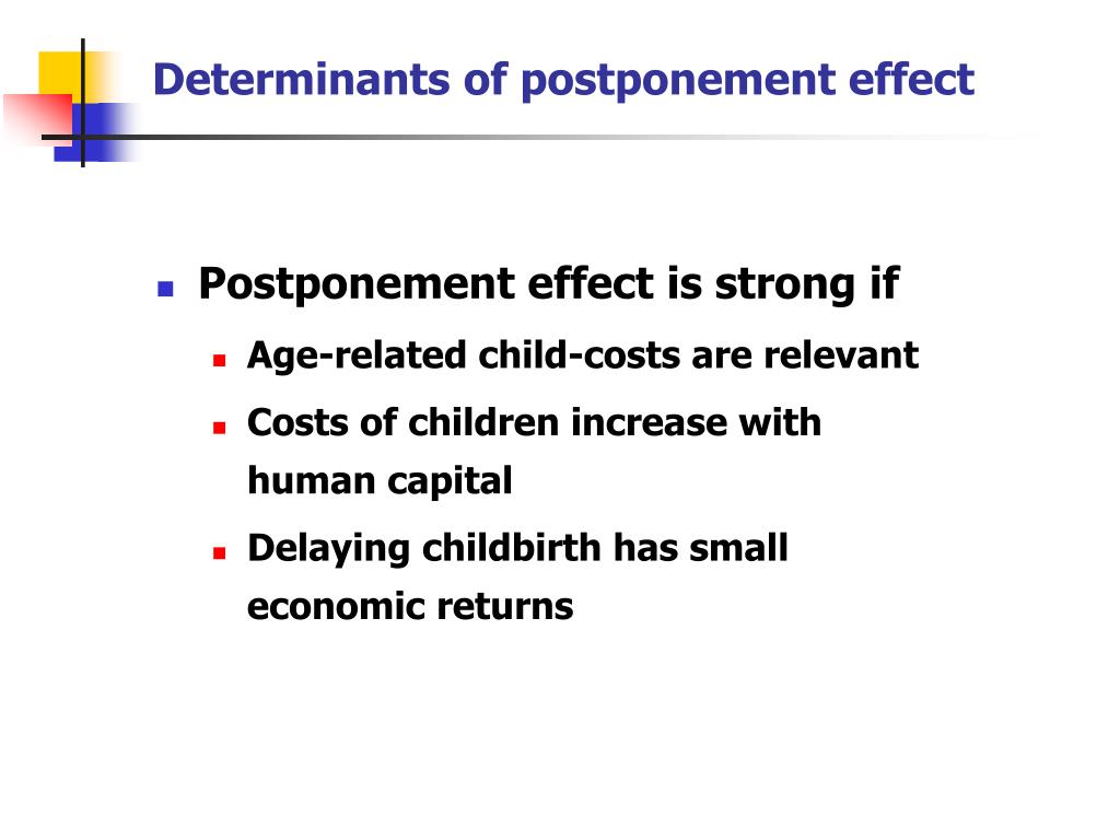 PPT - The Impact of Delayed Childbearing on Fertility and Subjective ...