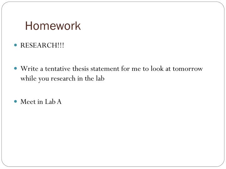 tentative thesis statement tentative thesis statement