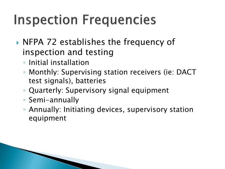 Nfpa 72 Testing Frequency Chart | Hot Sex Picture