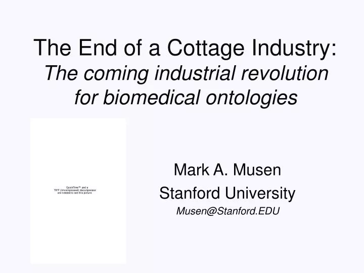 Ppt The End Of A Cottage Industry The Coming Industrial