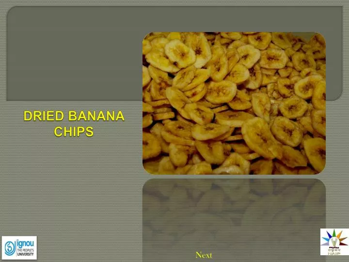 PPT DRIED BANANA CHIPS PowerPoint Presentation, free download ID