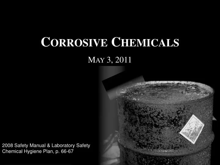 PPT Corrosive Chemicals PowerPoint Presentation, free download ID