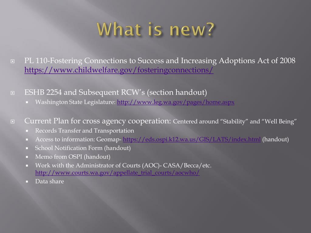 PPT - Improving Education Outcomes for Children in Foster Care ...