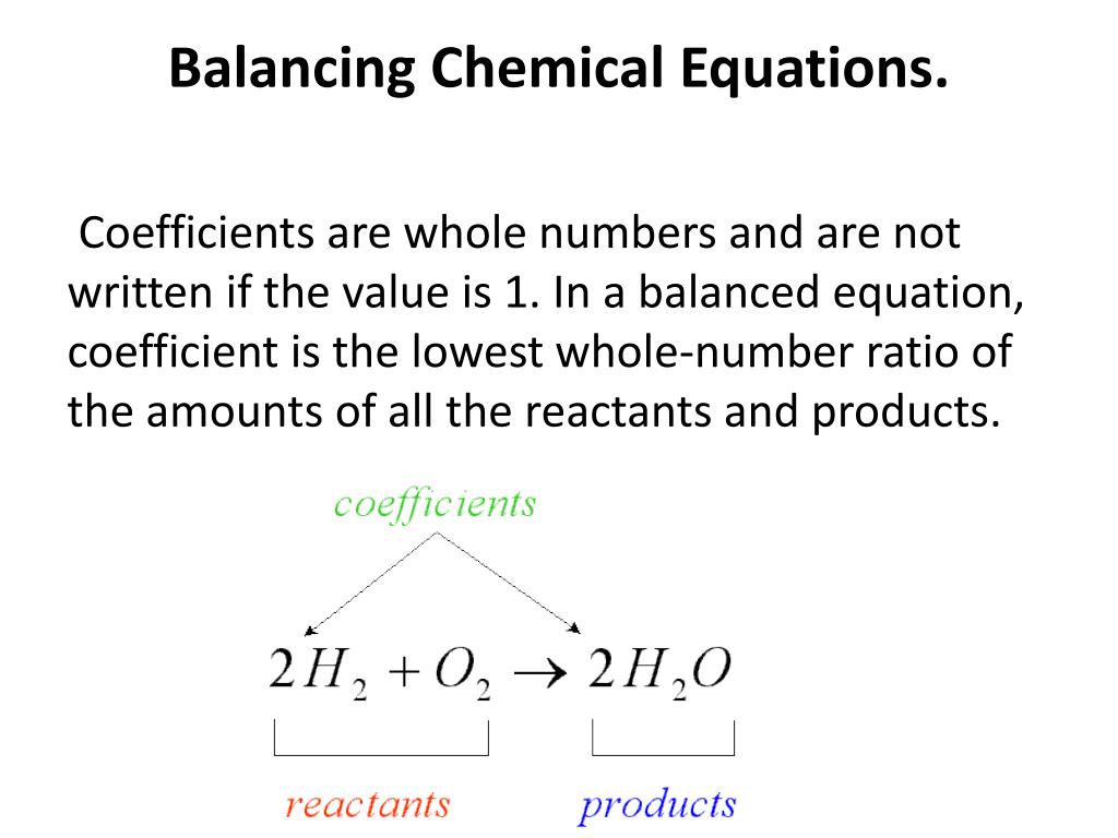 Coefficient In A Chemical Equation Tessshebaylo coefficient-in-a-chemical-equation-tessshebaylo