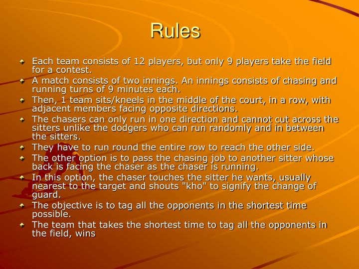 PPT Kho Kho PowerPoint Presentation ID2412797