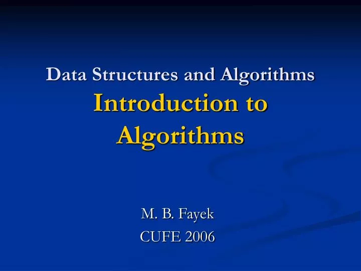 power point presentation on data structures and algorithms