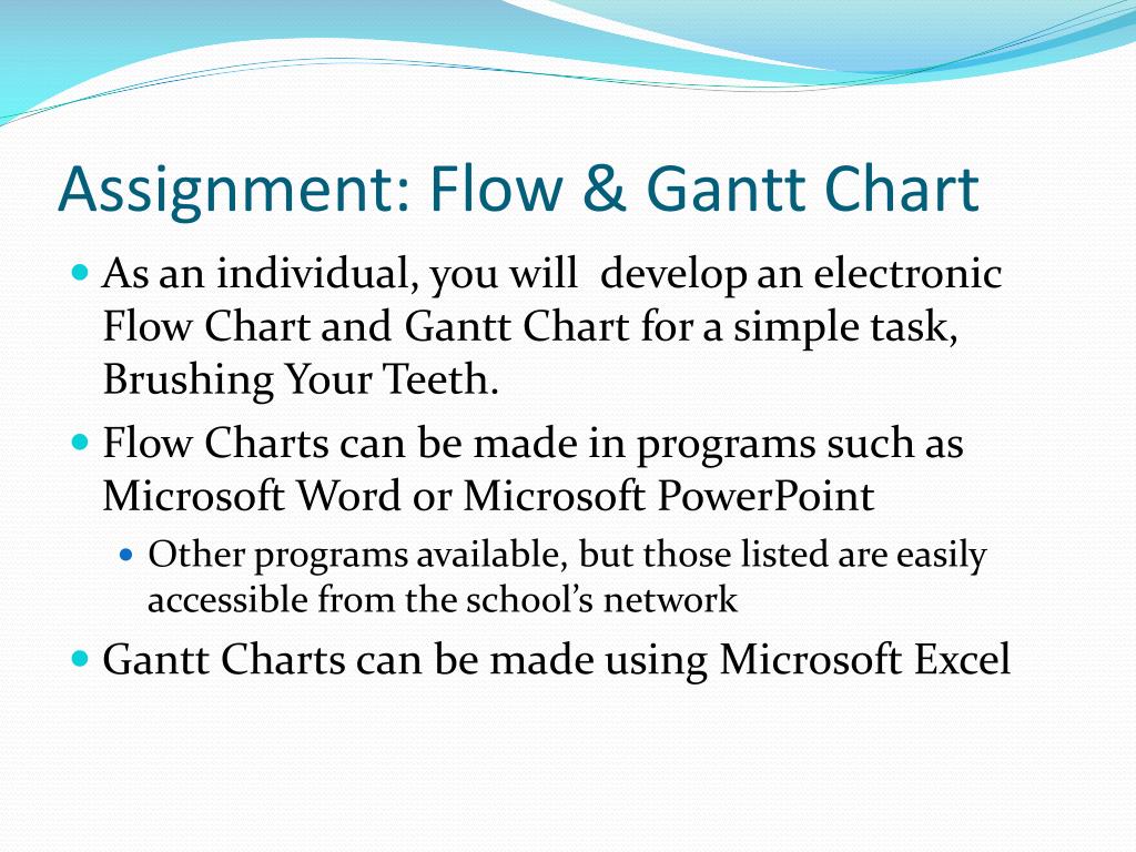 PPT - Process Organization: Flow Charts & Gantt Charts PowerPoint ...