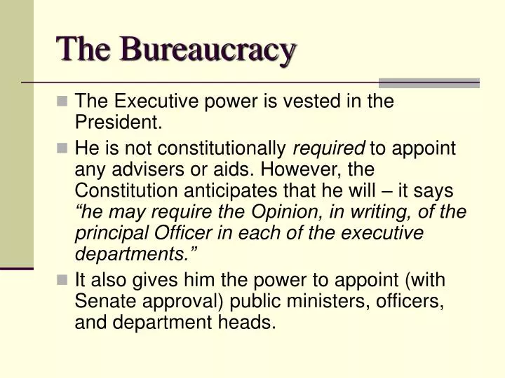 PPT - The Bureaucracy PowerPoint Presentation, free download - ID:2413431