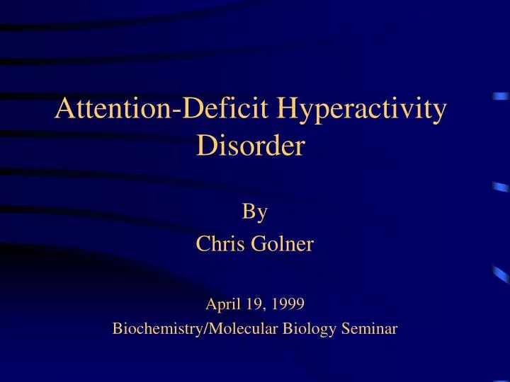 attention deficit hyperactivity disorder by Attention deficit hyperactivity disorder is characterized by symptoms that include: trouble organizing tasks, being easily distracted, avoiding things that take effort, an inability to sustain attention on a task, and problems with follow-through. attention deficit hyperactivity disorder by Attention deficit hyperactivity disorder is characterized by symptoms that include: trouble organizing tasks, being easily distracted, avoiding things that take effort, an inability to sustain attention on a task, and problems with follow-through.